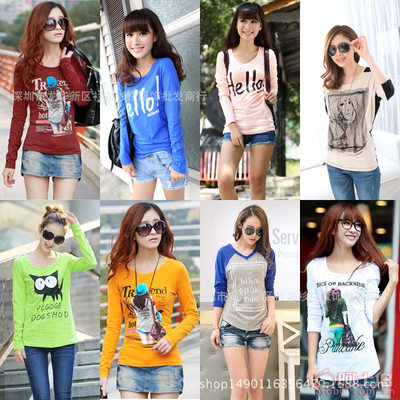 【自主品牌秋季網絡爆款地攤趕集女裝長袖t恤廣州尾貨1元2元服裝廠家直銷批女裝長袖T恤】深圳市龍華新區衫來衫往服飾批發商行 - 產品庫